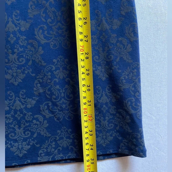 Blue Sky Paisley print 3/4 bamboo organic cotton dress Sz M - Picture 5 of 7